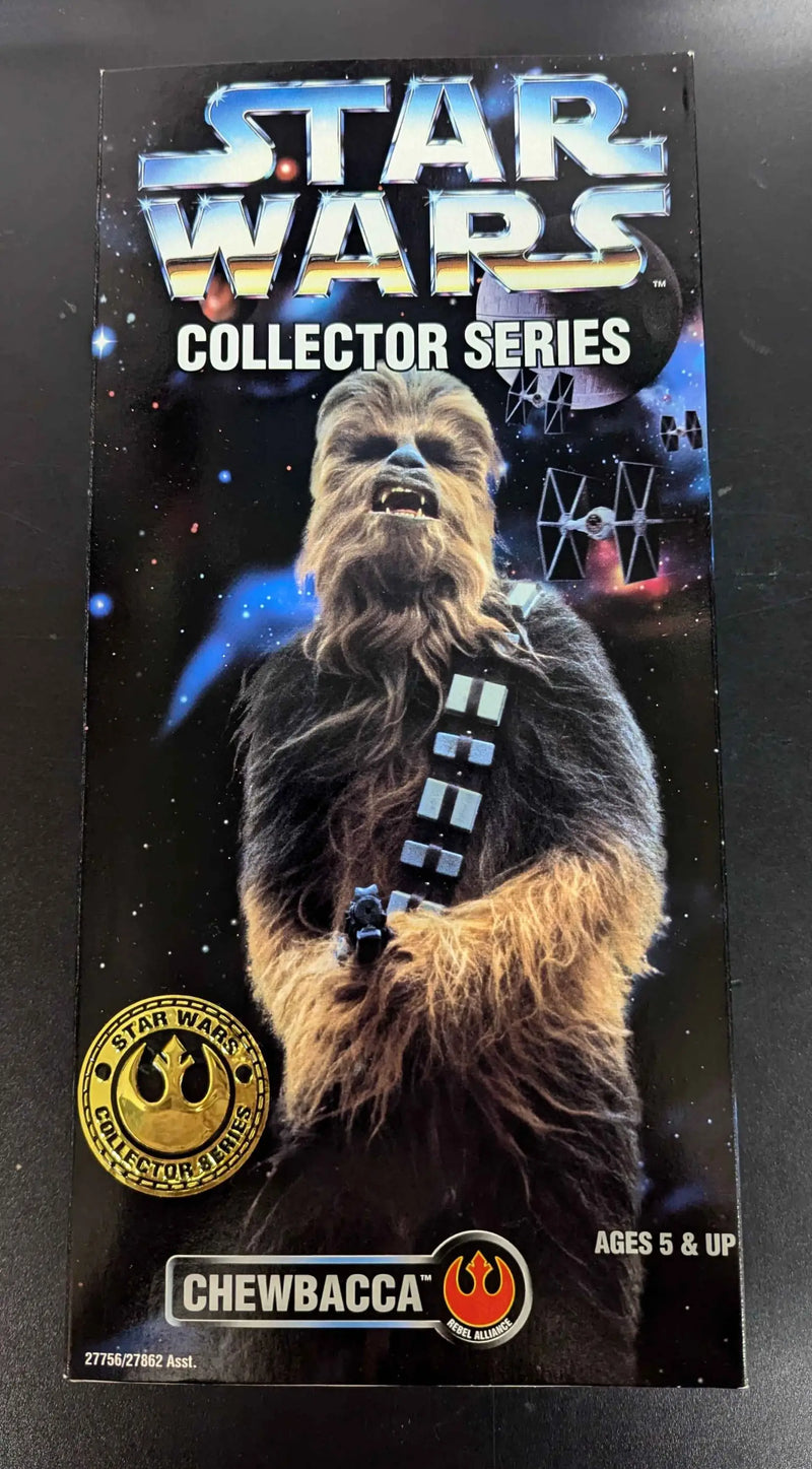 Hasbro Star Wars collector series Chewbacca pilot action figure and box display
