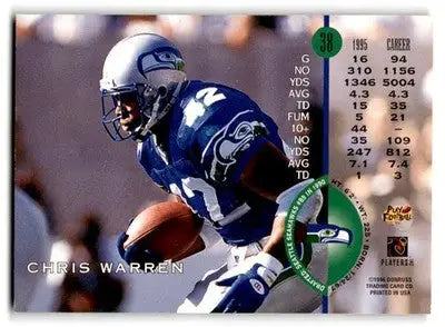 1996 Leaf #38 Chris Warren Red - Football Card Single