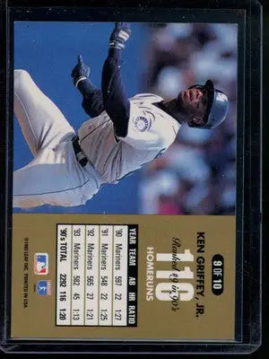 1996 Leaf 90’s Dominators Ken Griffey Jr. #9 of 10 Baseball - Baseball Card Single