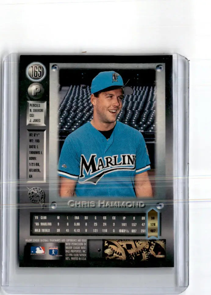 1996 Metal Universe #165 Chris Hammond - Baseball Card Single