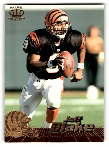 Original gloss Jeff Blake football card from the 1996 Pacific series by Simply Sandoval