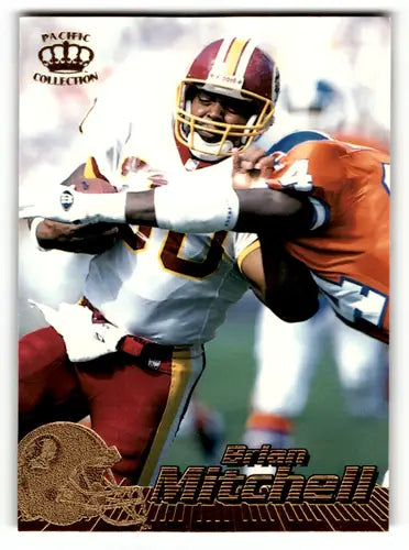 Original gloss Brian Mitchell football card from 1996 Pacific Redskins collection