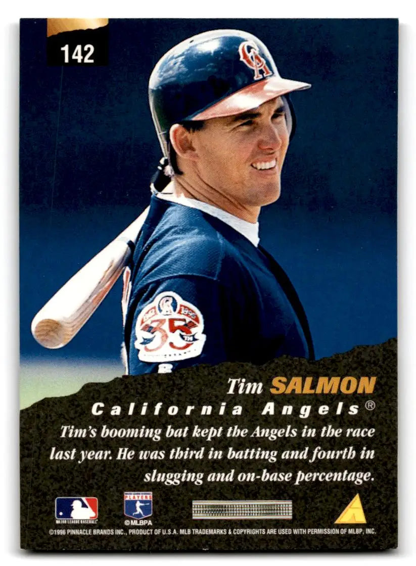 1996 Pinnacle #142 Tim Salmon - Baseball Card Single