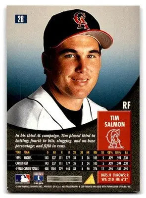 1996 Pinnacle #26 Tim Salmon - Baseball Card Single