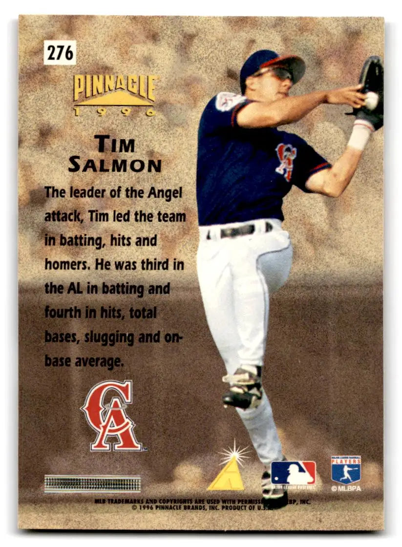 1996 Pinnacle #276 Tim Salmon - Baseball Card Single
