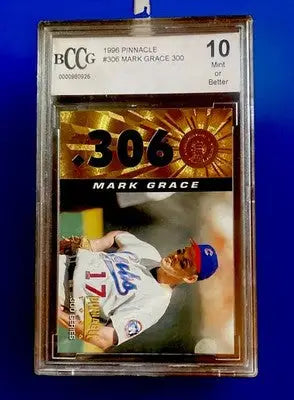 1996 Pinnacle -.300 Series Mark Grace #306 - Baseball Card Single