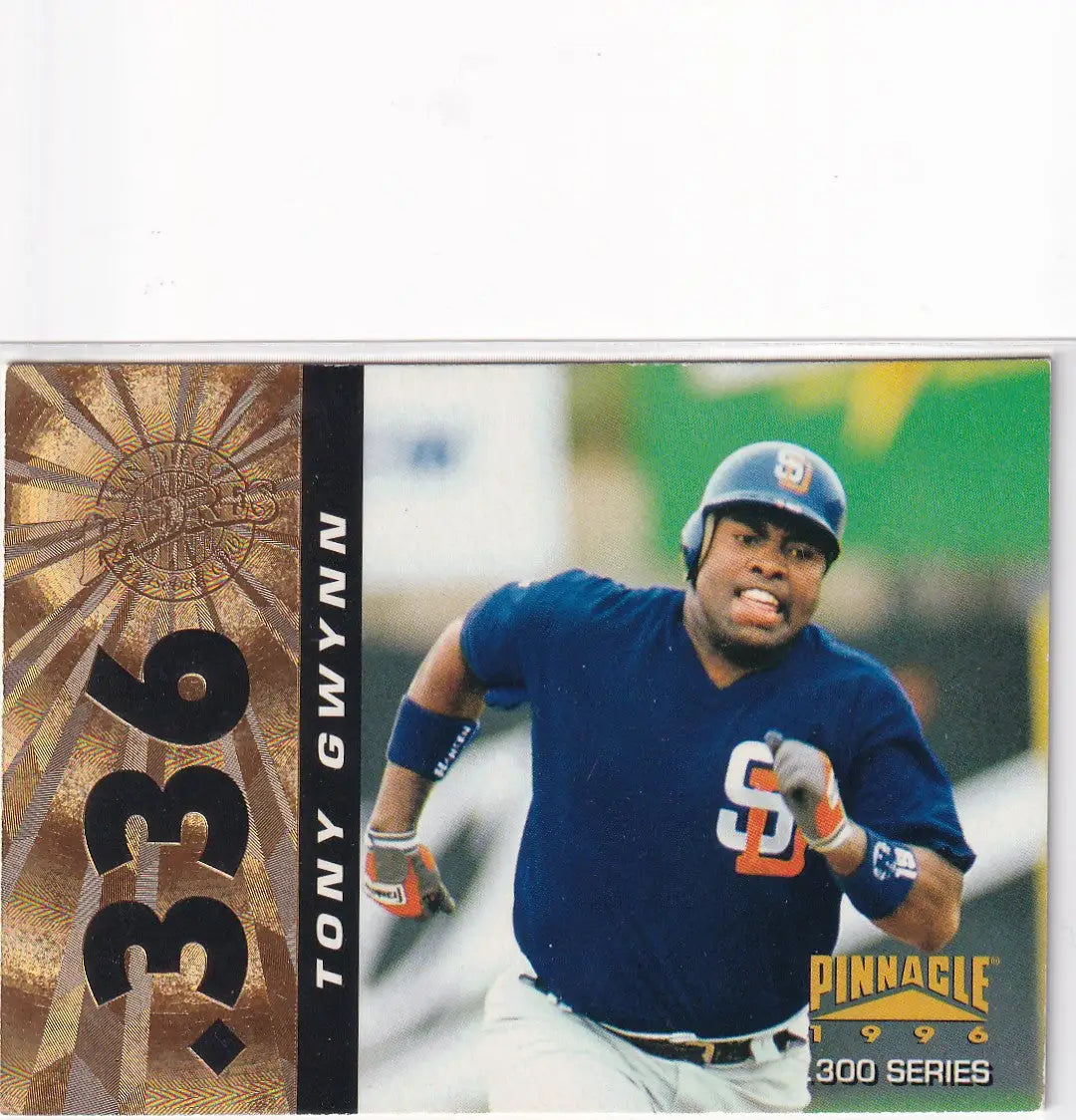 1996 PINNACLE #336 TONY GWYNN.336- SAN DIEGO PADRES - Baseball Card Single