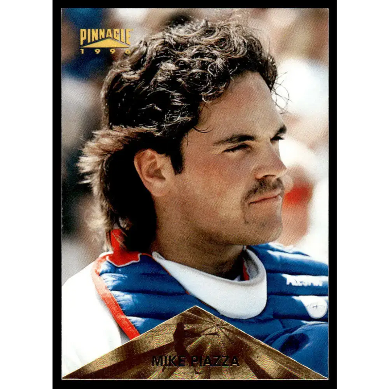 1996 Pinnacle #4 Mike Piazza EX/NM Los Angeles Dodgers Baseball Card - Baseball Card Single
