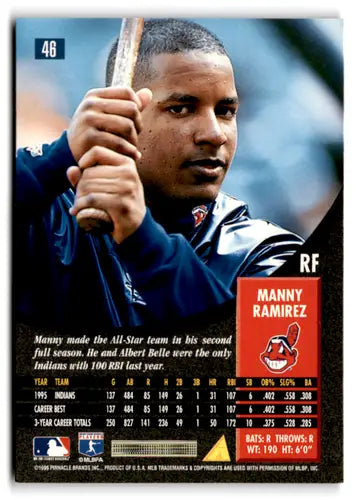 1996 Pinnacle #46 Manny Ramirez NM Near Mint Indians ID:81543 - Baseball Card Single