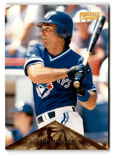 Paul Molitor Toronto Blue Jays baseball card from 1996 Pinnacle collection