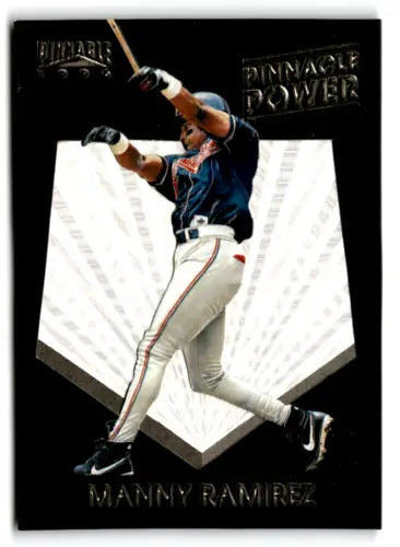 Original gloss of Manny Ramirez baseball card from Pinnacle Power 1996 Pinnacle Pinnacle Power series