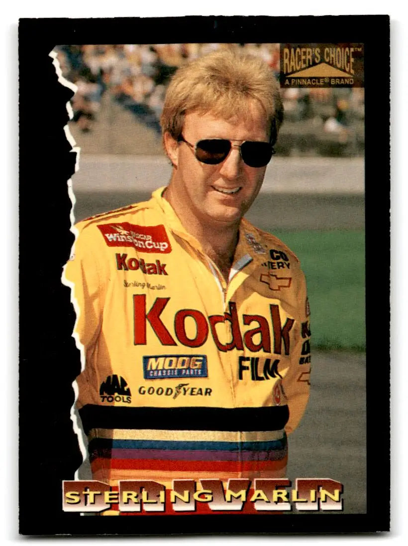 1996 Pinnacle Racer’s Choice #4 Sterling Marlin - Racing Card Single