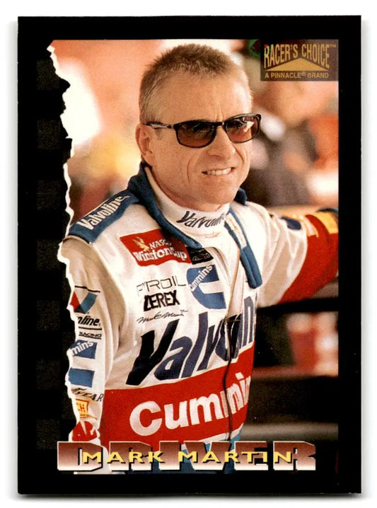 1996 Pinnacle Racer’s Choice #6 Mark Martin - Racing Card Single