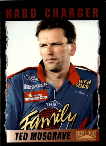 Original gloss Ted Musgrave racing card from Pinnacle Racer’s Choice series