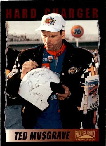 Ted Musgrave trading card from 1996 Pinnacle Racer’s Choice with original gloss