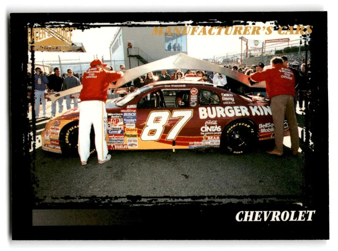 1996 Pinnacle Racer’s Choice #77 Chevrolet - Racing Card Single