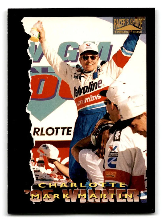 1996 Pinnacle Racer’s Choice #86 Mark Martin - Racing Card Single