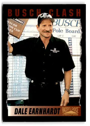 1996 Pinnacle Racer’s Choice #92 Dale Earnhardt NM Near Mint BC ID:81290 - Racing Card Single