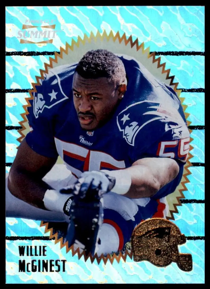 1996 Pinnacle Summit Ground Zero Willie McGinest #55 New England Patriots NFL - Football Card Single