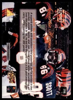 1996 Pinnacle Summit Jeff Blake 194 Cincinnati Bengals