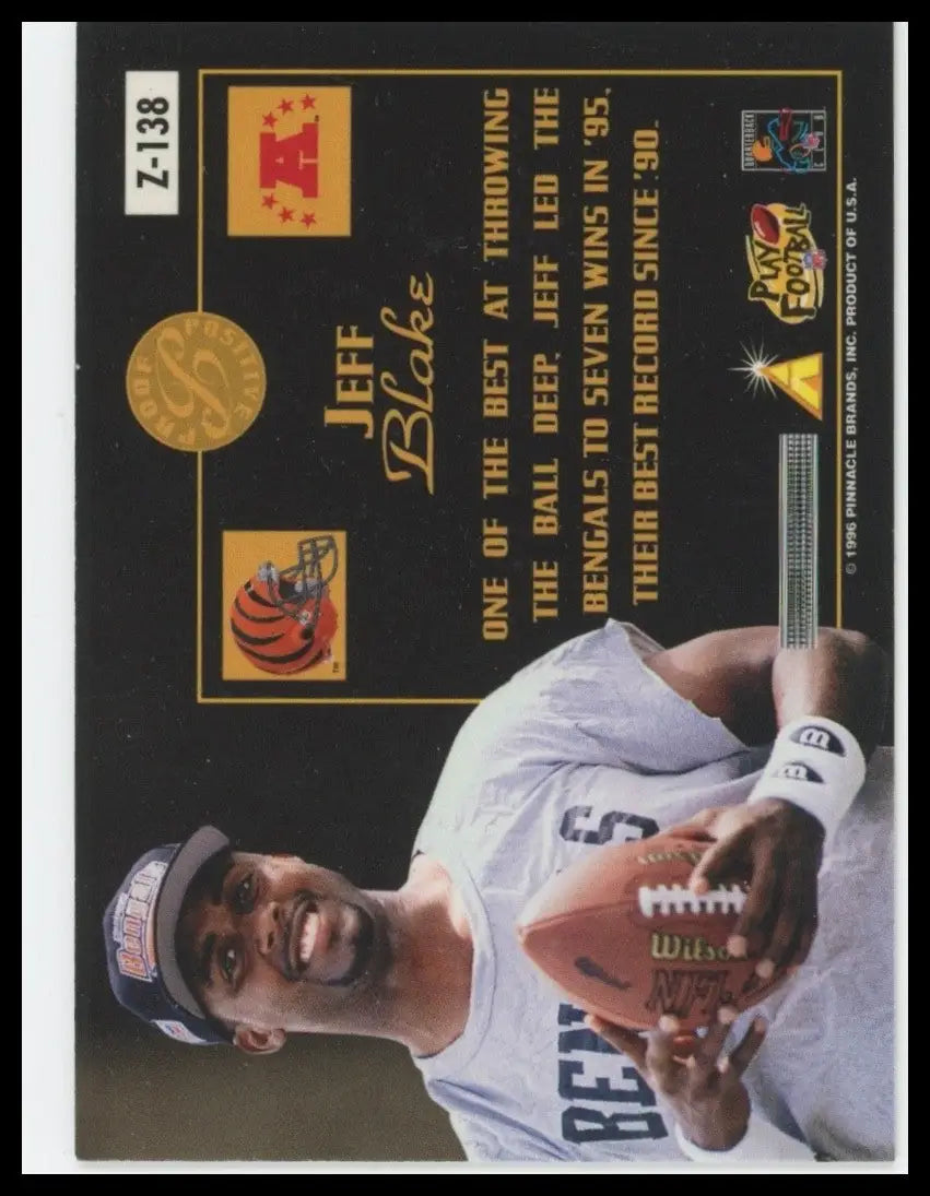 1996 Pinnacle Zenith - Proof Positive Jeff Blake #Z-138 - Football Card Single