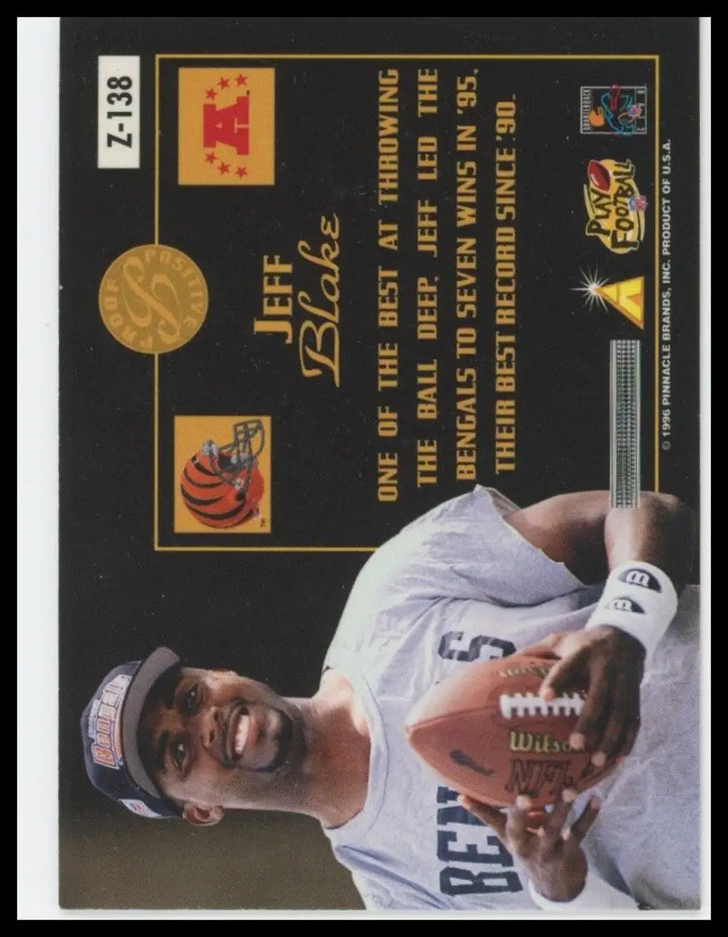 1996 Pinnacle Zenith - Proof Positive Jeff Blake #Z-138 - Football Card Single