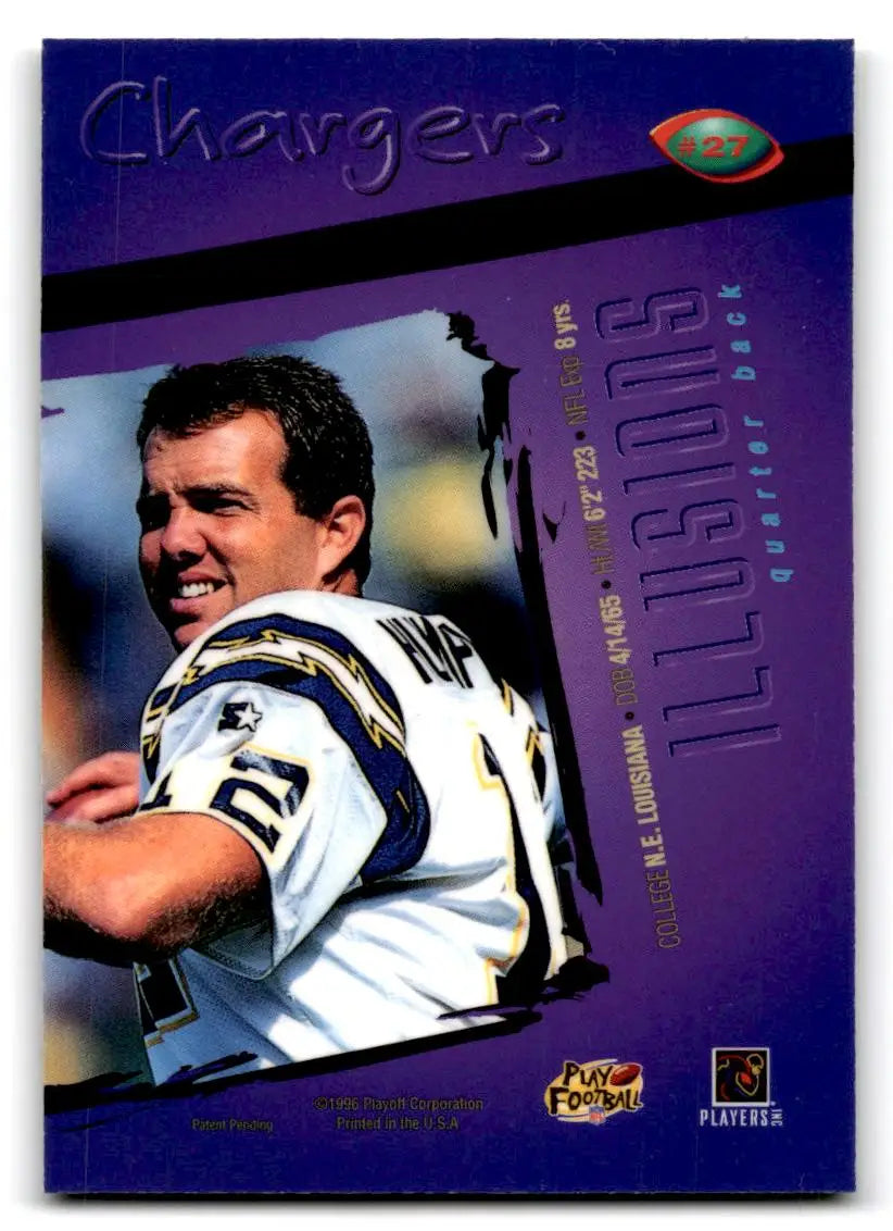 1996 Playoff Illusions #27 Stan Humphries - Football Card Single