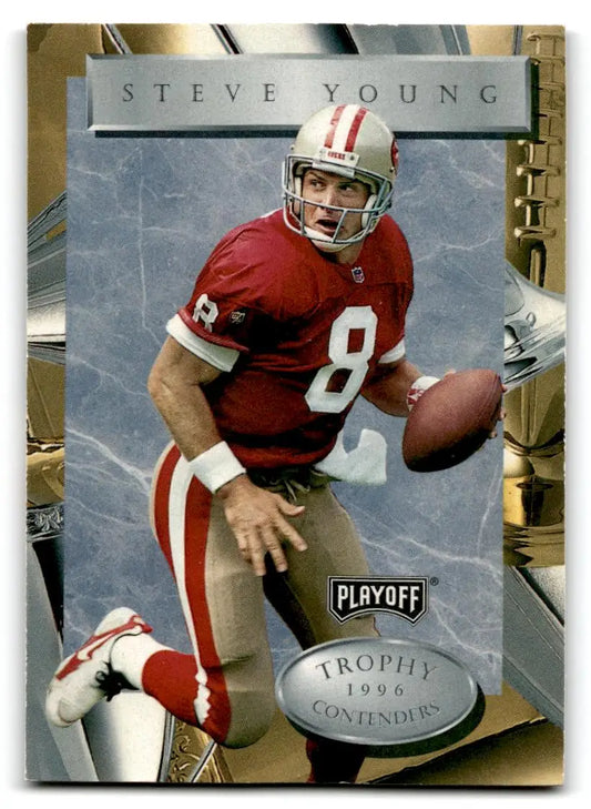 1996 Playoff Trophy Contenders #8 Steve Young - Football Card Single
