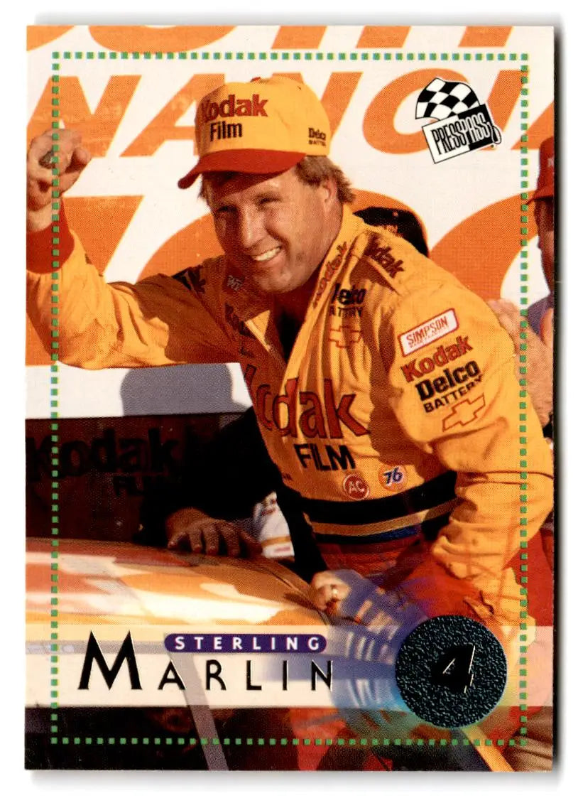 1996 Press Pass #19 Sterling Marlin - Racing Card Single