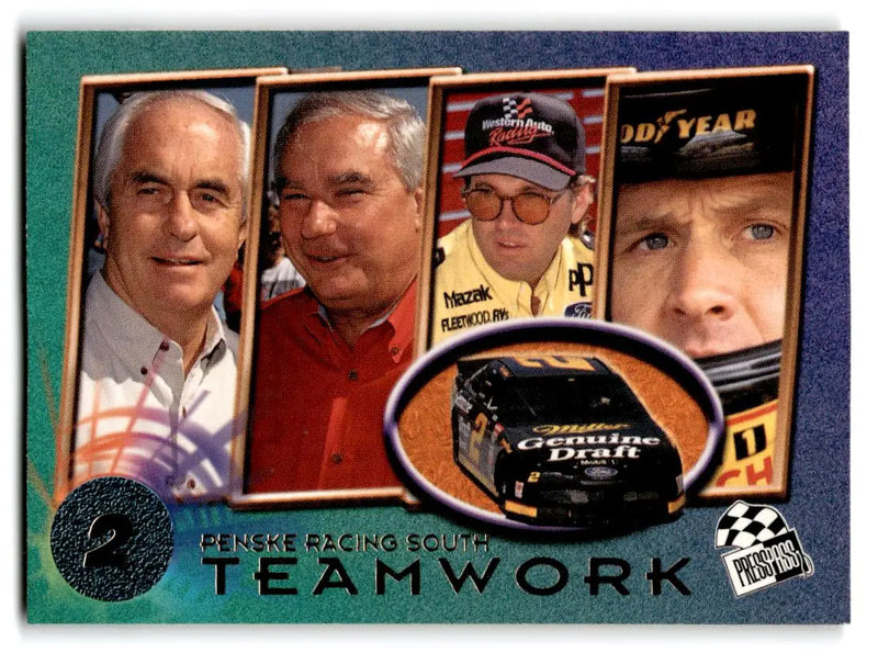 1996 Press Pass #73 Roger Penske / Don Miller / Robin Pemberton / Rusty Wallace - Racing Card Single