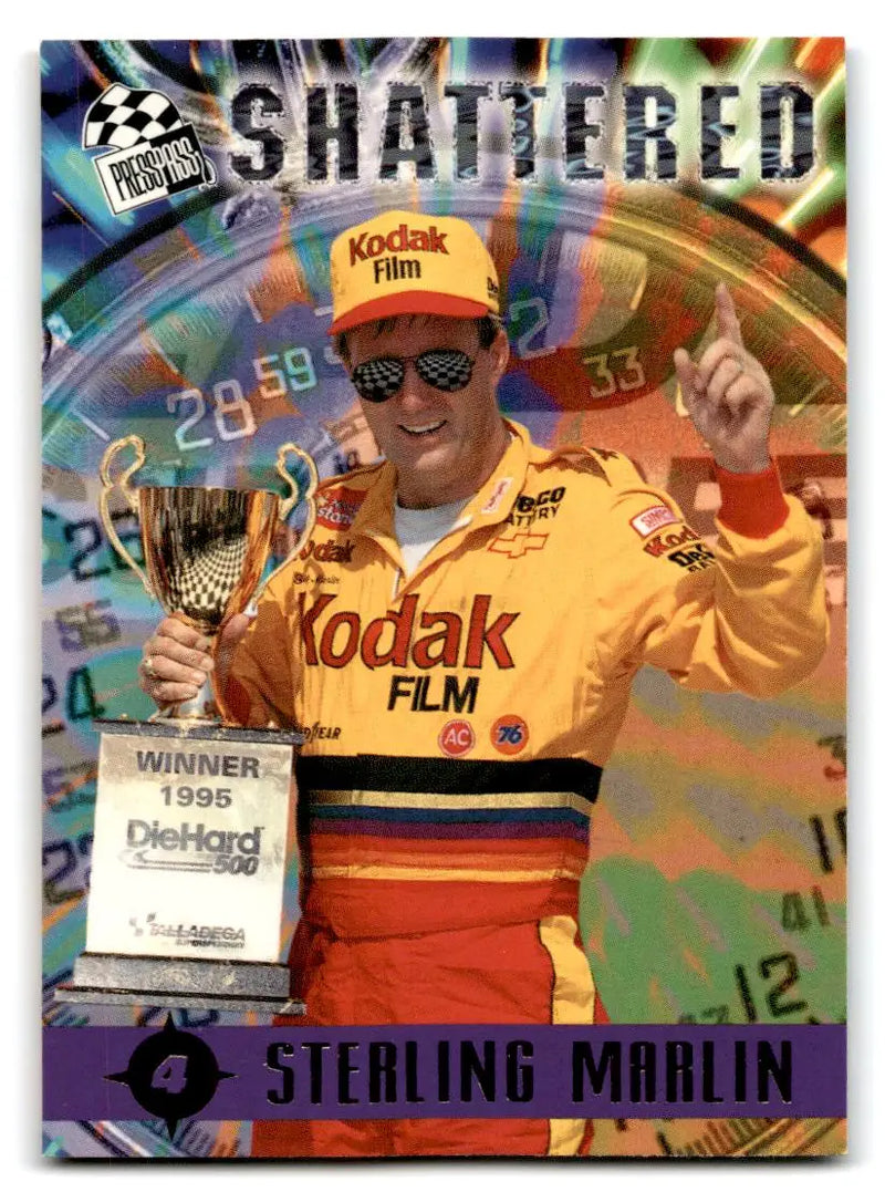 1996 Press Pass #95 Sterling Marlin - Racing Card Single