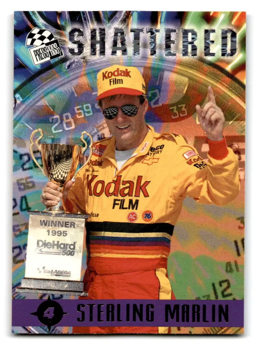 1996 Press Pass #95 Sterling Marlin - Racing Card Single