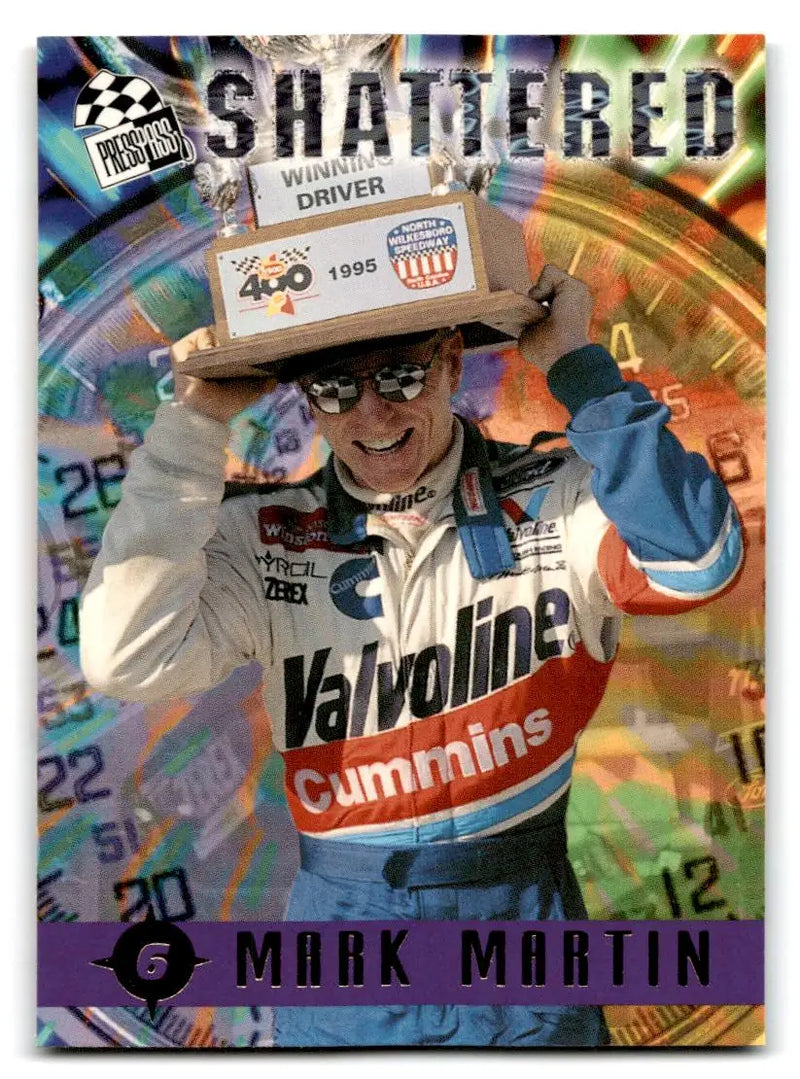 1996 Press Pass #96 Mark Martin - Racing Card Single