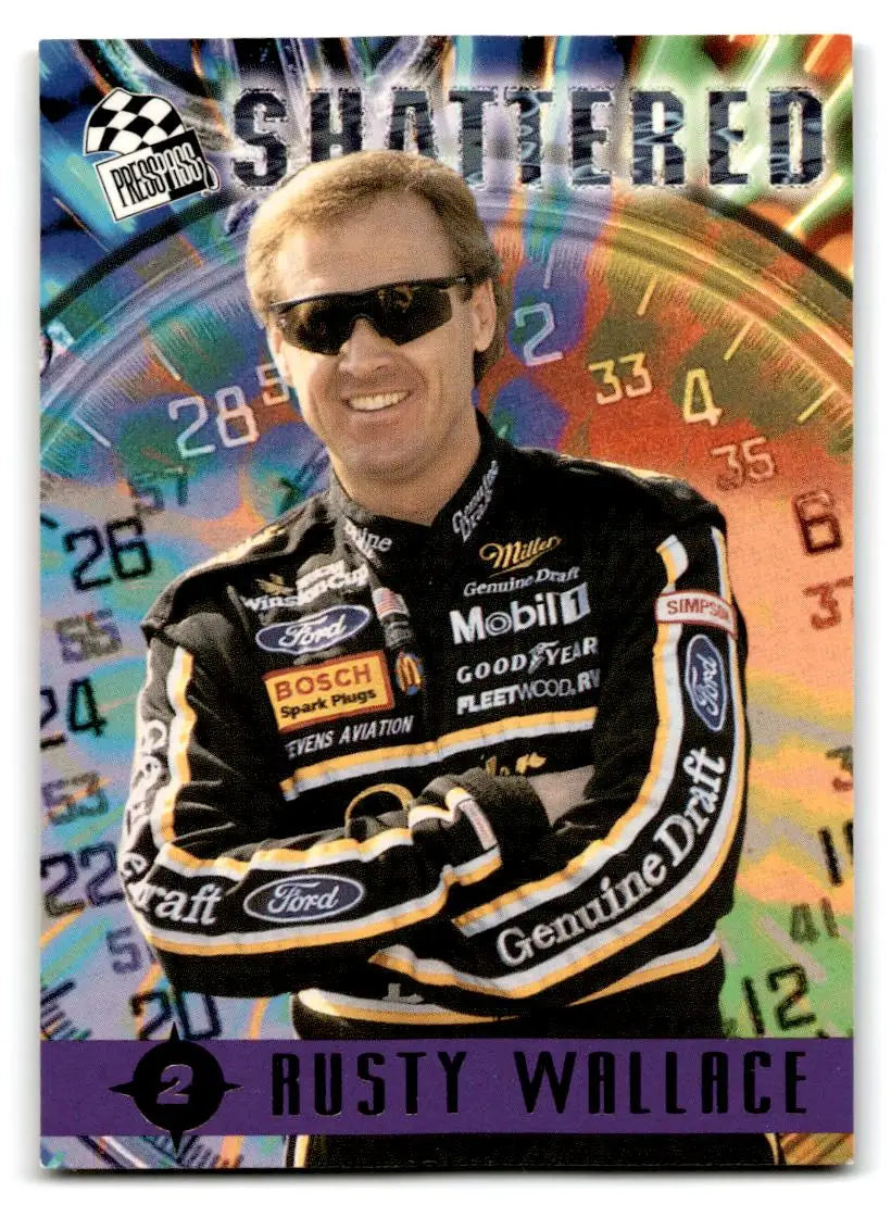 1996 Press Pass #99 Rusty Wallace - Racing Card Single