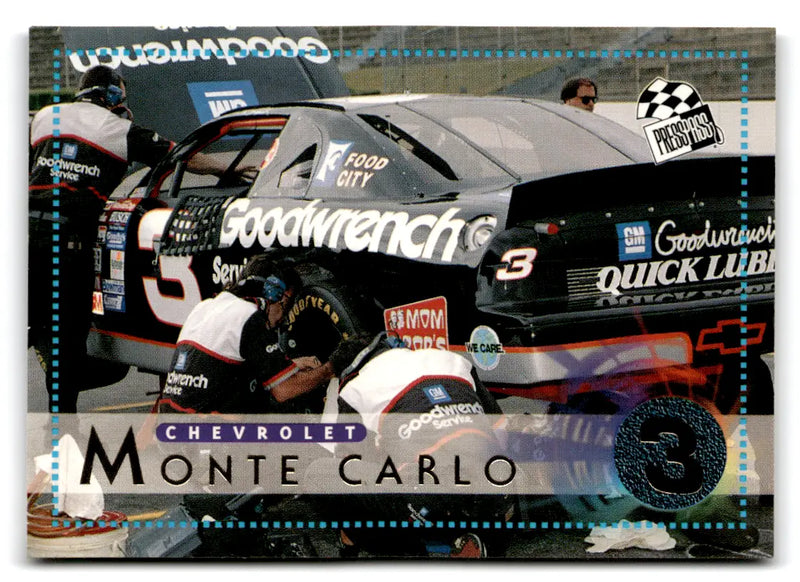 1996 Press Pass Dale Earnhardt #40 - Racing Card Single