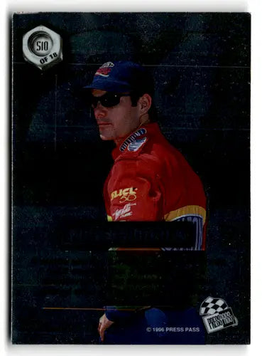 Original gloss NASCAR racing card featuring Press Pass S10 Jeff Gordon NM Near Mint