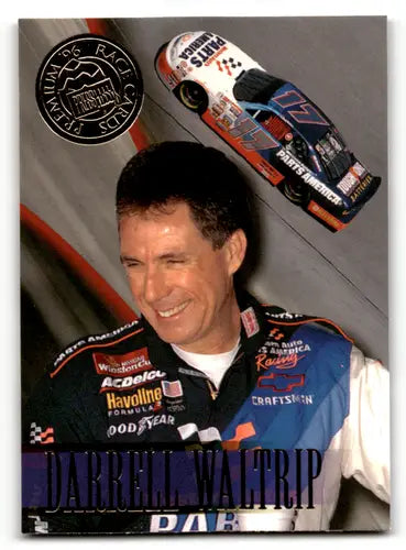 Darrell Waltrip racing card from 1996 Press Pass Premium series in near mint condition