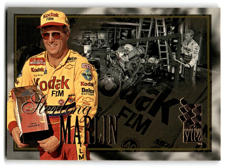 1996 Press Pass Raving VIP Sterling Martin #16 - Racing Card Single