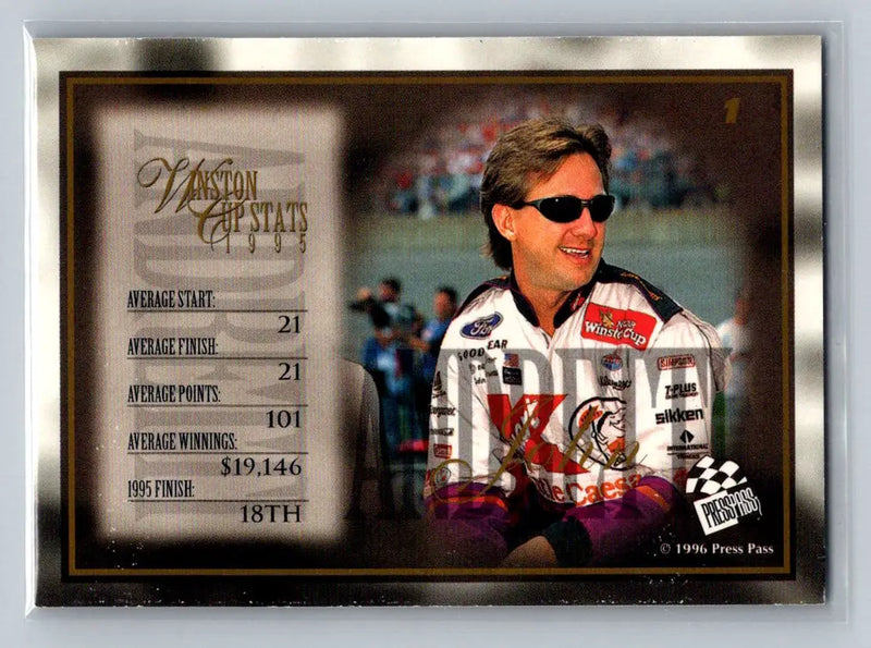 1996 Press Pass VIP #1 John Andretti Kranefuss-Haas - Racing Card Single