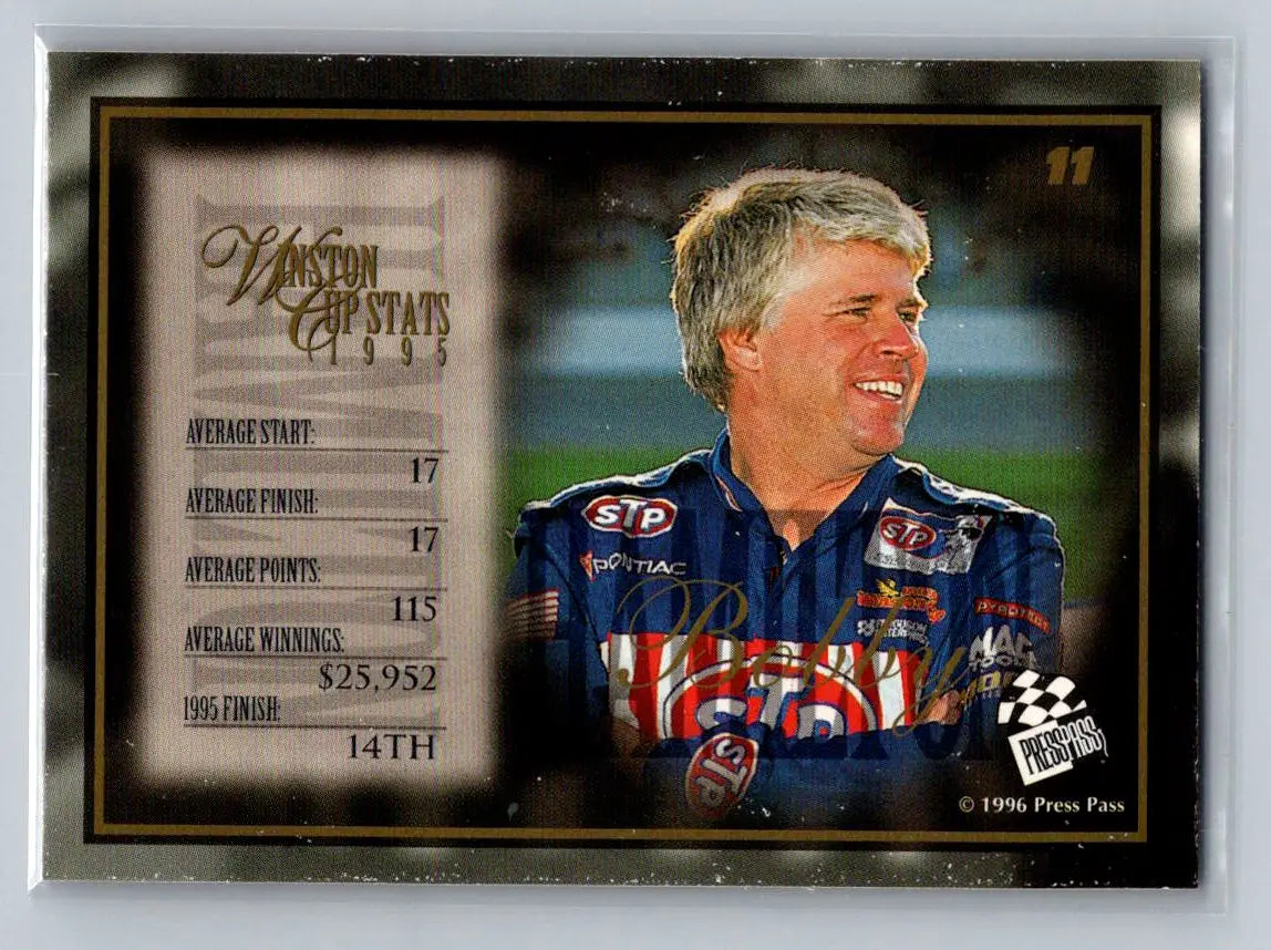 1996 Press Pass VIP #11 Bobby Hamilton Petty Enterprises - Racing Card Single