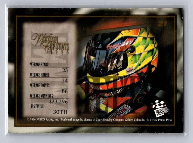 1996 Press Pass VIP #21 Kyle Petty SABCO Racing - Racing Card Single