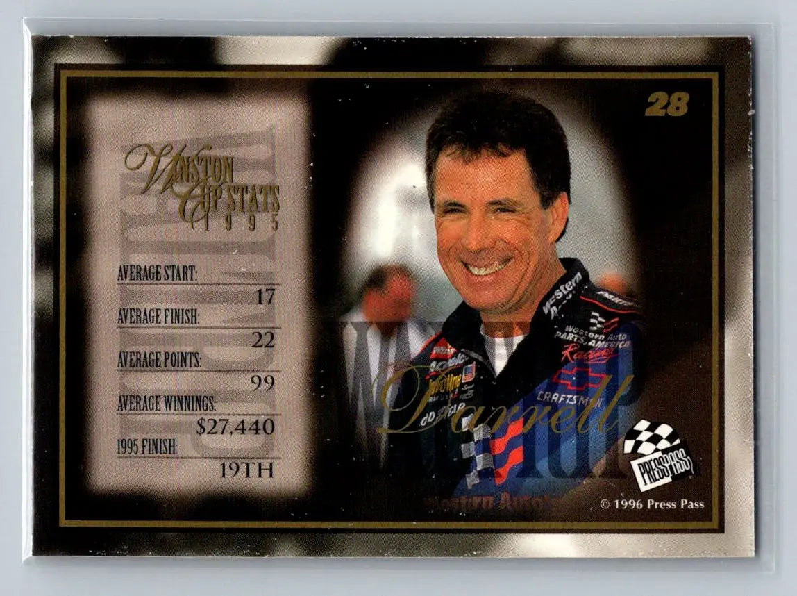1996 Press Pass VIP #28 Darrell Waltrip DARWAL Inc. - Racing Card Single