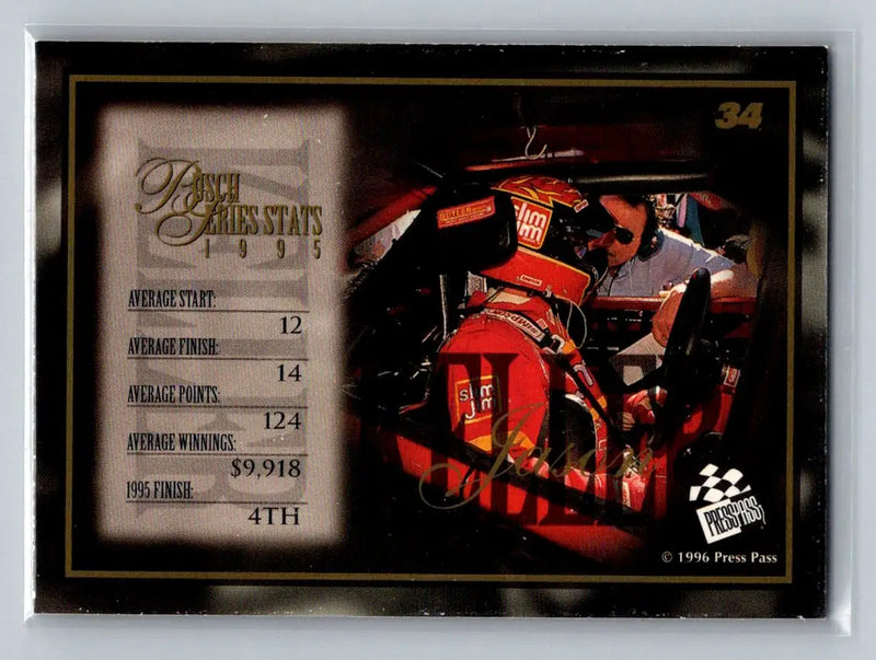 1996 Press Pass VIP #34 Jason Keller KEL Racing - Racing Card Single