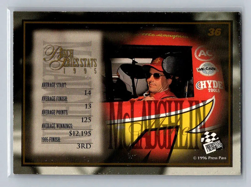 1996 Press Pass VIP #36 Mike McLaughlin Team 34 Racing - Racing Card Single