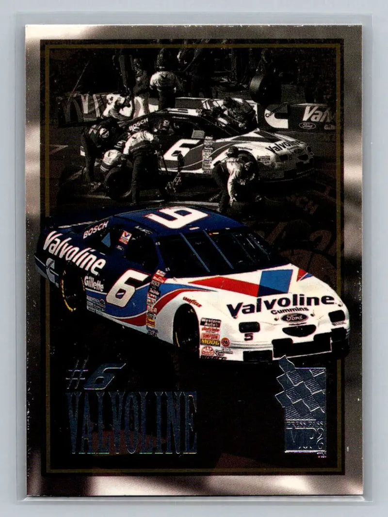 1996 Press Pass VIP #45 #6 Valvoline Roush Racing - Racing Card Single