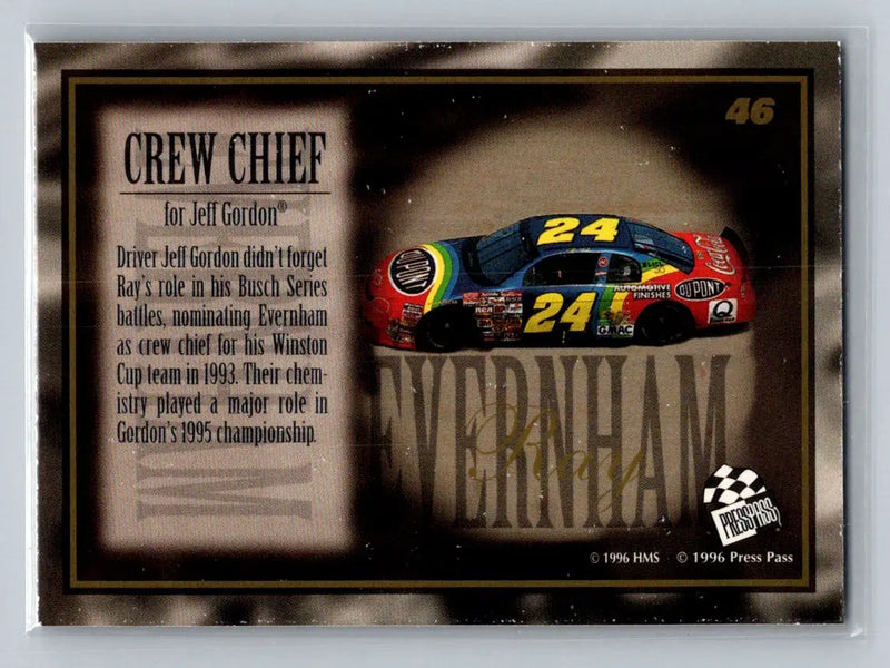 1996 Press Pass VIP #46 Ray Evernham Hendrick Motorsports - Racing Card Single