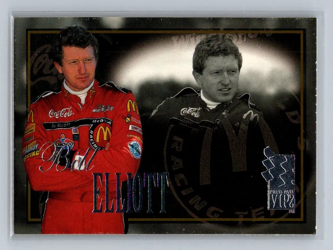 1996 Press Pass VIP #9 Bill Elliott Elliott-Hardy Motorsports - Racing Card Single