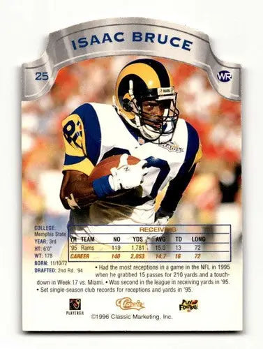 1996 Pro Line DC III #25 Isaac Bruce St. Louis Rams Football Cards N ID:64708 - Football Card Single