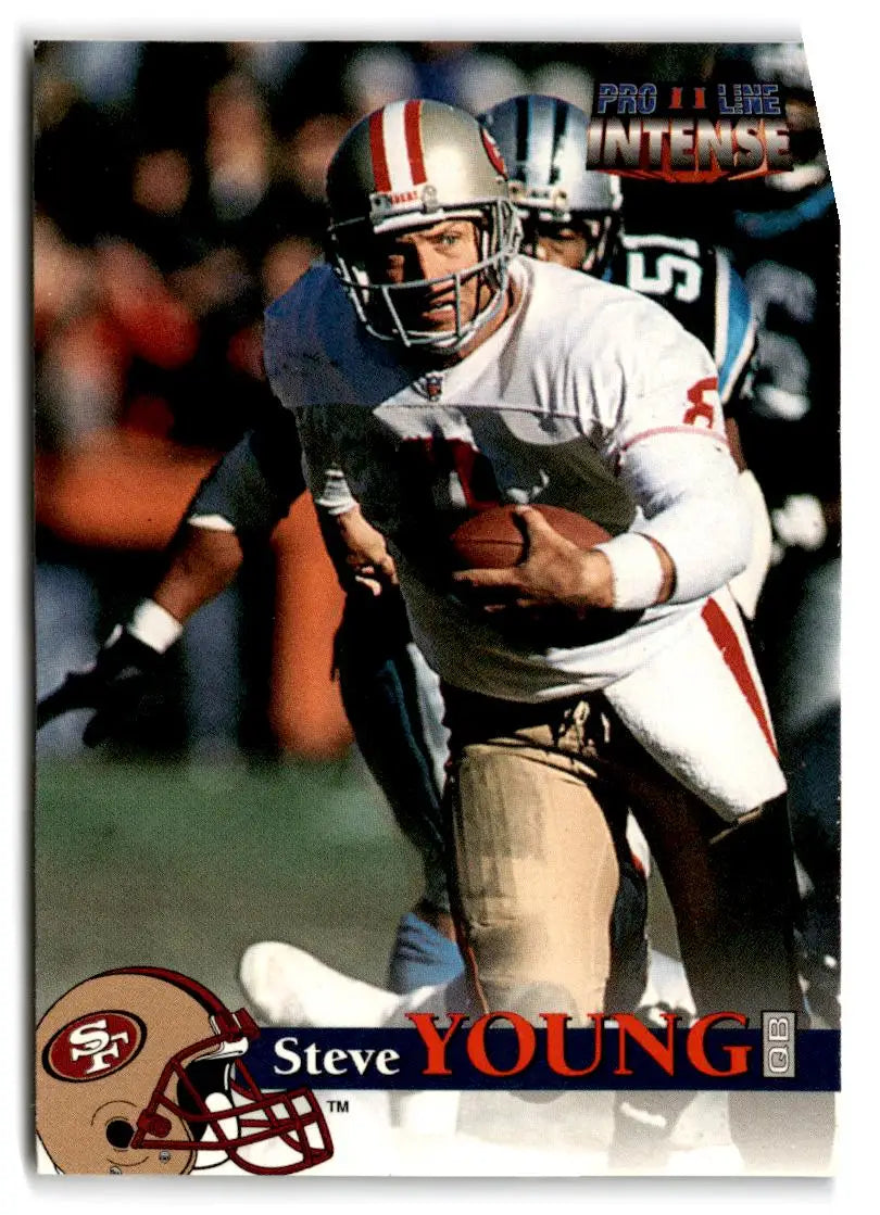 1996 1996 Pro Line II Intense #71 Steve Young San Francisco 49ers FOOTBALL Cards - Football Card Single