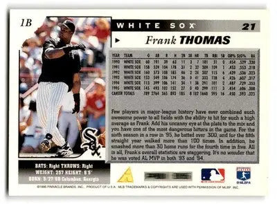 1996 Score #21 Frank Thomas - Baseball Card Single